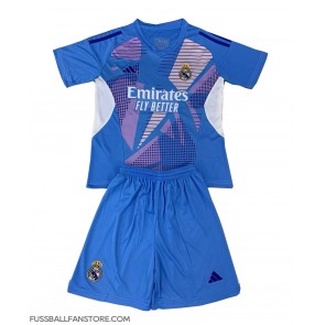 Real Madrid Torwart Replik Heimtrikot Kinder 2024-25 Kurzarm (+ Kurze Hosen)